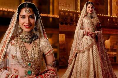 Cream Saree to Purple Lehenga: Radhika Merchant's Stunning Pre-Wedding Looks