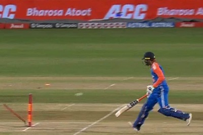 Towhid Hridoy Hits Bull's Eye to End Abhishek Sharma's Blistering Knock Early in India's Chase: WATCH