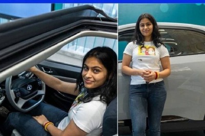 2024 Parish Olympic Medallist Manu Bhaker Brings Home Tata Curvv.EV, Deets Inside