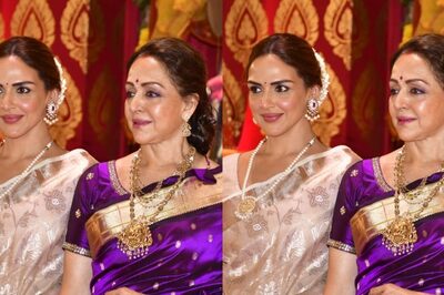 Hema Malini and Isha Deol Pose Together, Are All Smiles As They Join Durga Puja Celebrations; Watch