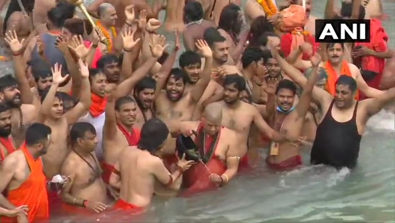 Amid India's High Caseload, Haridwar's Kumbh Mela Sees Crowd, But Admin Says Footfall 50% Less | in Pics