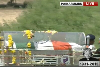 Thousands gather for APJ Abdul Kalam's funeral in Rameswaram, Modi, many top leaders present