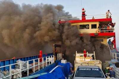 Watch: Ferry Carrying 108 Goes Up In Flames, Passengers Jump Into The Sea To Save Their Lives