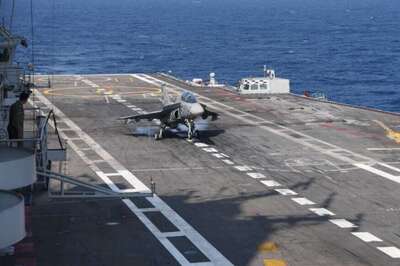 In Major Milestone, Naval Tejas Prototype Becomes First Home-made Jet to Land on Aircraft Carrier