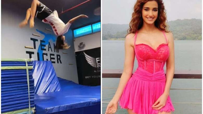 Disha Patani's Somersault is Smooth Like BTS' New Song Butter, See Tiger Shroff's Reaction