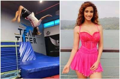 Disha Patani's Somersault is Smooth Like BTS' New Song Butter, See Tiger Shroff's Reaction