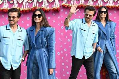 Sonam Kapoor and Anil Kapoor Look Chic and Sauve As They Arrive for Anant Ambani-Radhika Merchant Pre-Wedding Bash