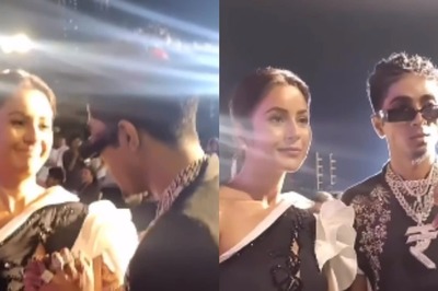 Shehnaaz Gill Waits to Click Pics With MC Stan While Her Name is Announced on Stage, Fans Impressed