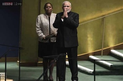 Modi supporters, Kashmiri groups exchange barbs outside UN headquarters