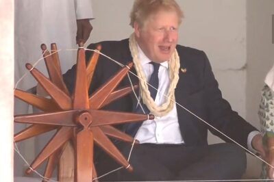 Boris Johnson in India LIVE Updates: UK PM Tries His Hands on 'Charkha' at Sabarmati Ashram; Signals Visa Flexibility with India to Win Trade Deal