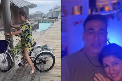 Akshay Kumar Can’t Stop Smiling as Twinkle Khanna Bangs Her Bike in Maldives; Watch Hilarious Video
