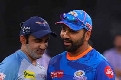 Watch: Gautam Gambhir Cannot Stop Smiling he Hugs Rohit Sharma Ahead of LSG vs MI in IPL 2023
