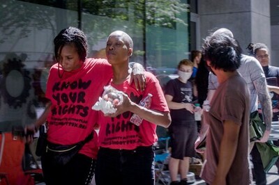 Another Portland protest broken up after activist's arrest