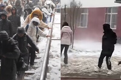 Watch: Students Put On Ski Gears To Navigate Deadly Snowstorm At China School