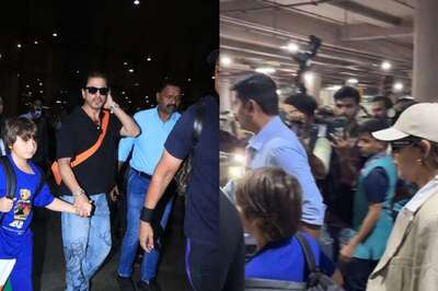 Shah Rukh Khan Returns To Mumbai With Gauri Khan And Abram, Get Papped At Airport; Watch