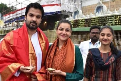 Watch: Kajal Aggarwal Visits Tirumala Temple With Husband Gautam Kitchlu