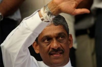 Ex-Lanka army chief held guilty of corruption