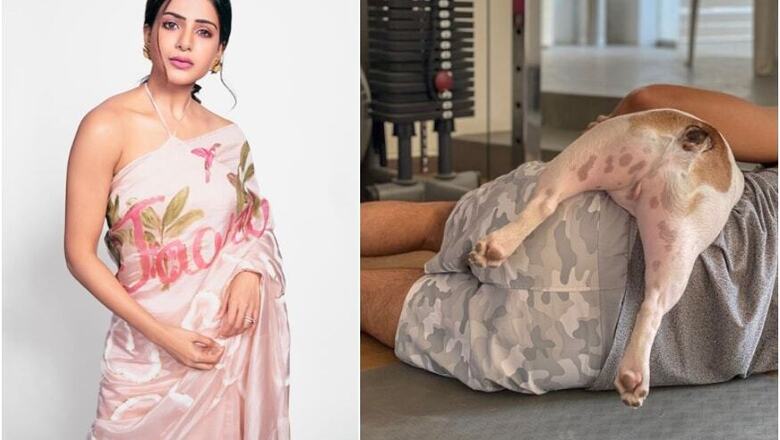 Samantha Akkineni Shares Adorable Quarantine Pic of Naga Chaitanya with Pet Dog Hash