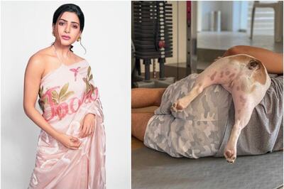 Samantha Akkineni Shares Adorable Quarantine Pic of Naga Chaitanya with Pet Dog Hash