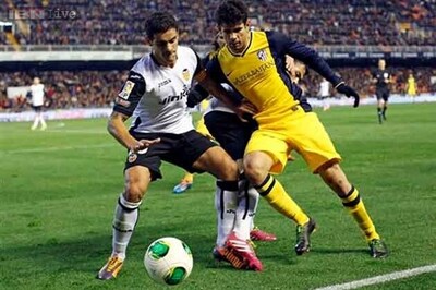 Atletico draw 1-1 at Valencia in Copa del Rey