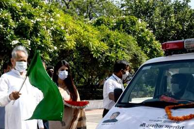 Rajasthan CM Gehlot Flags off 11 'Janani Express Ambulances' For Pregnant Women, Children