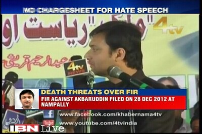 MIM leader Akbaruddin Owaisi yet to be chargesheeted in a hate-speech case against BJP