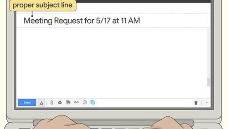 How to Request a Meeting via Email