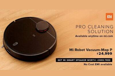 Mi Robot Vacuum Mop-P Cleaning Bot Now on Sale: Xiaomi Offering Free Mi Smart Speaker As Launch Offer