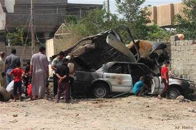 At least 13 people killed in a blast at Sunni mosque in Baghdad