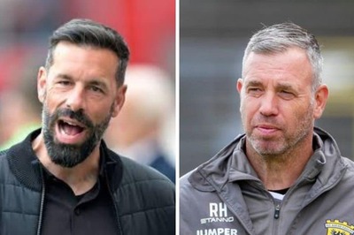 Ruud van Nistelrooy and Rene Hake Join Manchester United's Pre-season Training at Carrington