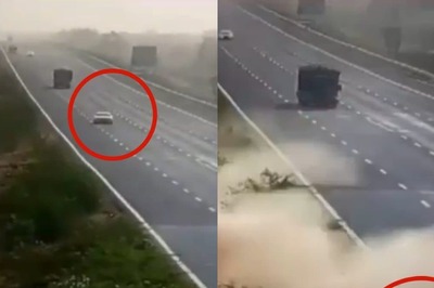 On Cam: 1 Dead, 5 Injured After Speeding Car Skids Off Road, Overturns Several Times On Delhi-Mumbai Expressway