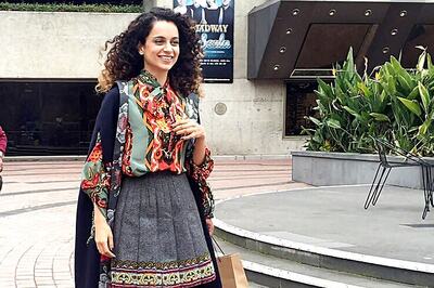 Look of the day:  Kangana Ranaut looks uber-chic as she attends Indian Film Festival of Melbourne with Imran Khan