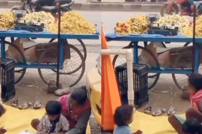 Fruit Seller Teaches Children While Managing Work At Roadside Stall, Heartwarming Video Goes Viral