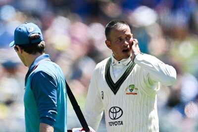 AUS vs WI 1st Test: Usman Khawaja Rocked With Mean Bouncer to the Chin, Leaves Pitch Retired Hurt - WATCH