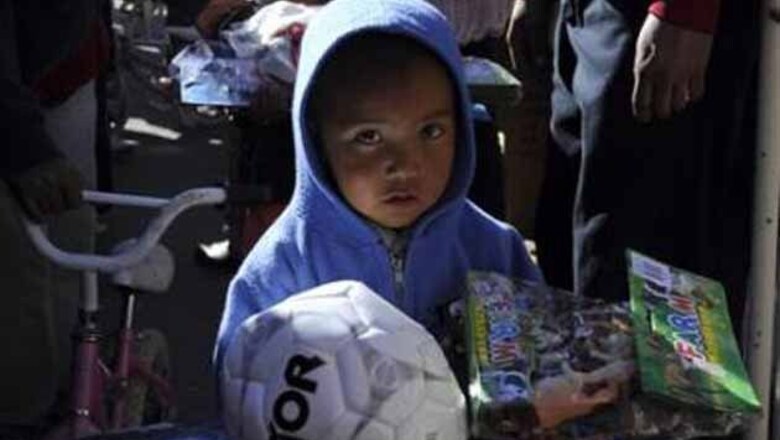 Free toys brighten holiday in a Mexico city