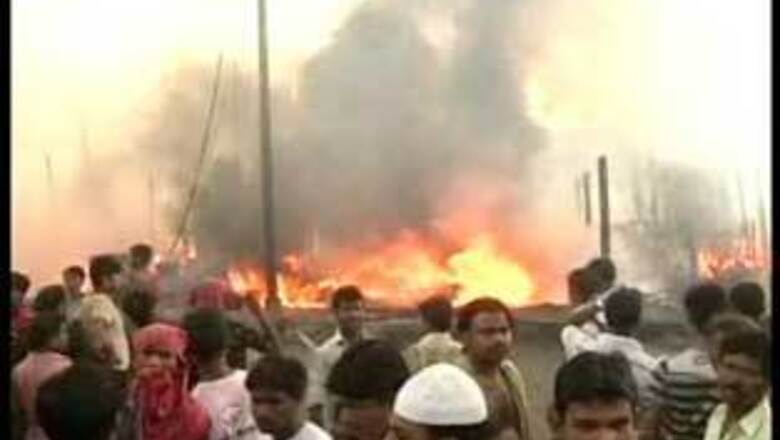 Large fire breaks out in Kolkata slum, tannery