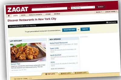 Google giving away Zagat ratings in search results