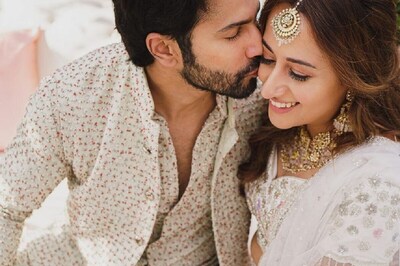 Varun Dhawan Kisses Wife Natasha Dalal in Adorable Picture From Mehendi Ceremony
