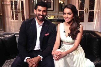 Snapshot: Aditya Roy Kapur, Shraddha Kapoor on 'Koffee With Karan'