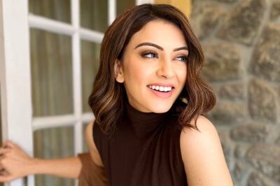 Hansika Motwani Gives Retro Vibes In High-neck Brown Sleeveless Crop Top