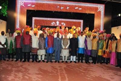 Taste of India at dinner for African dignitaries