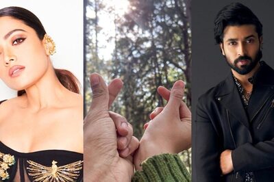 Rashmika Mandanna and Dev Mohan Flaunt Finger Hearts As They Shoot For Rainbow; Check Pic