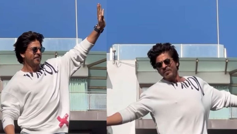 Shah Rukh Khan Greeted Fans At Mannat In A White Sweatshirt From Aryan Khan's Luxury Clothing Brand