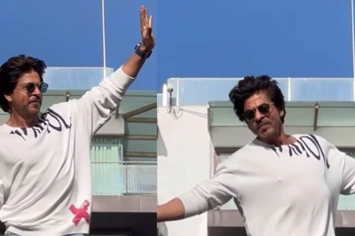 Shah Rukh Khan Greeted Fans At Mannat In A White Sweatshirt From Aryan Khan's Luxury Clothing Brand