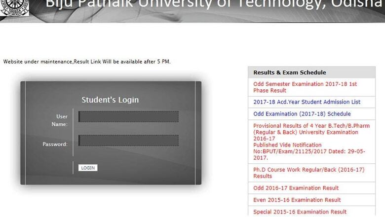 BPUT Results 2017-18 After 5PM Today at bputexam.in