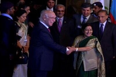 Sushma Swaraj, Sartaj Aziz likely to meet on sidelines of SAARC Summit