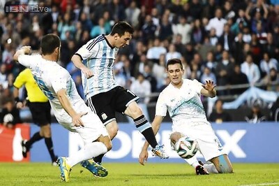 Messi, Alvarez score as Argentina beat Slovenia in warmup