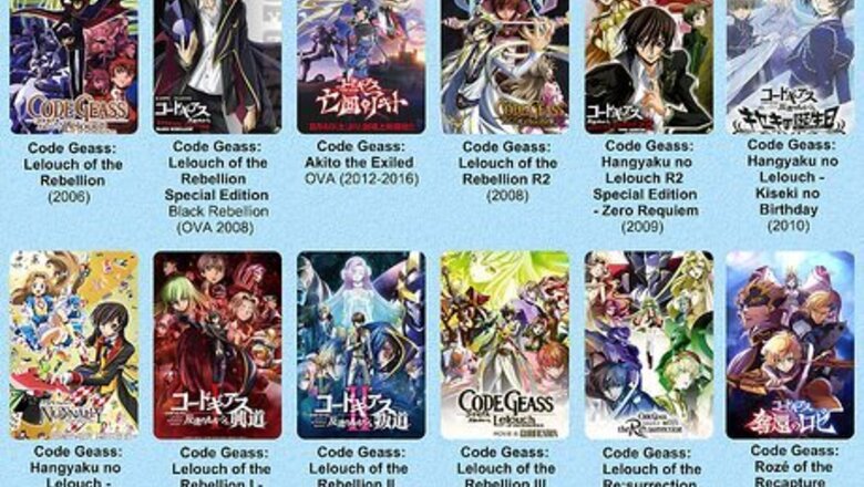 Chronological Code Geass Watch Order: TV Series, Movies & OVAs