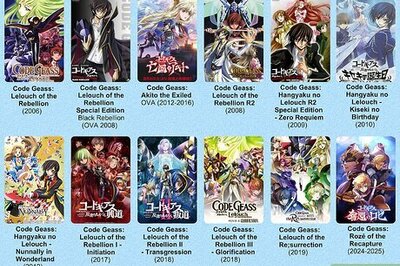 Chronological Code Geass Watch Order: TV Series, Movies & OVAs