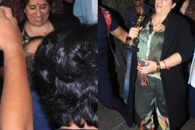 Guneet Monga Back in India With Oscar for The Elephant Whisperers, Jumps in Joy at Airport; Watch